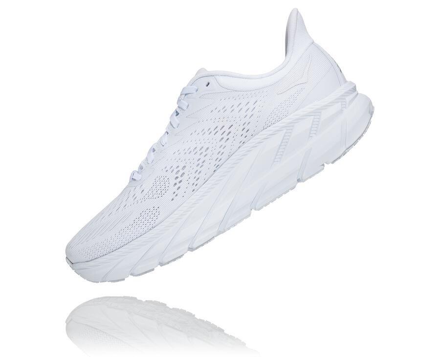 Hoka One One Tenisky Panske Biele - Clifton 7 - 02789-PYOF